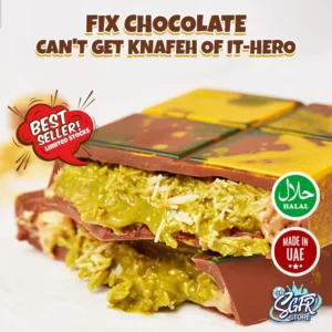 Crunchy chocolate knafeh