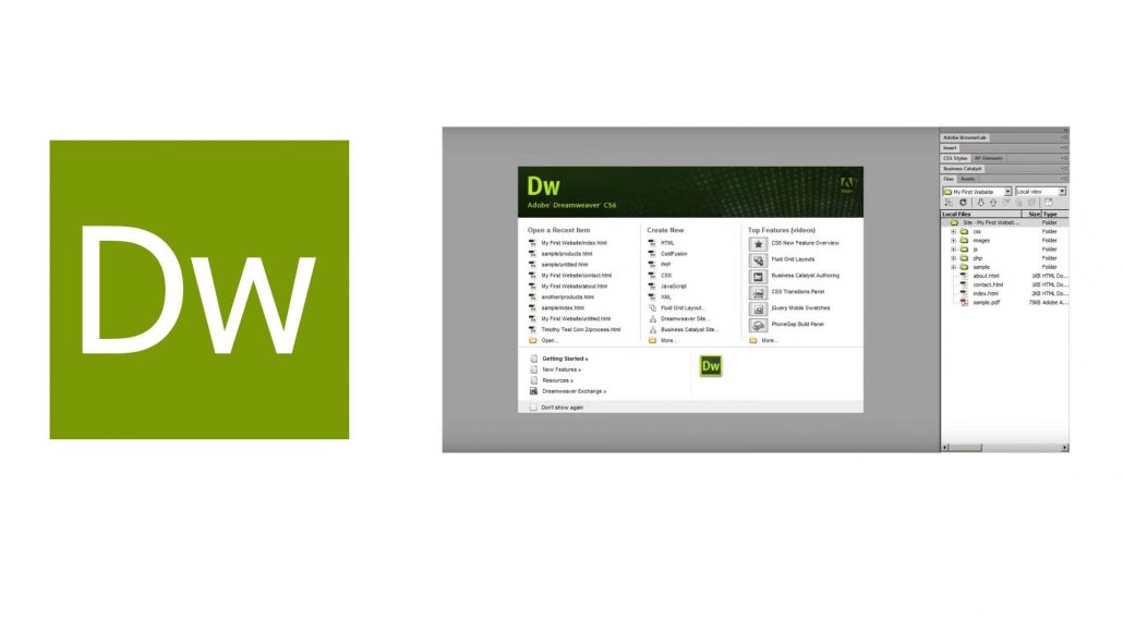 Adobe dreamweaver course header background Novasoft Academy